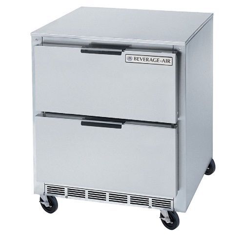 Beverage-air ucfd27a-2 27&#034; undercounter freezer with 2 drawers 7.3 cu. ft. for sale