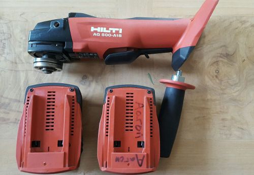 Hilti AG-A18 Grinder W/ two batteries.