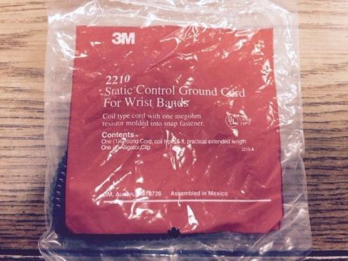 3M 2210 Static control ground cord for Charge-guard wrist band coil type