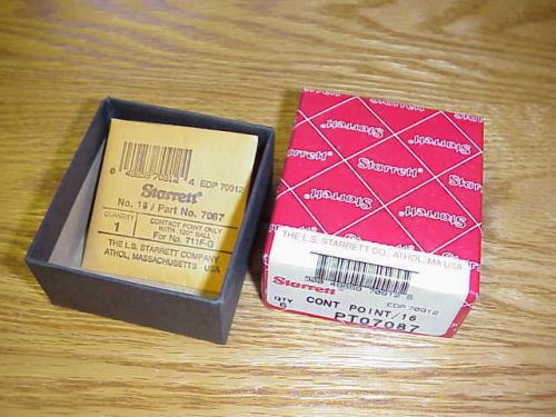 Starrett PT07087 Steel Contact Point for Last Word Dial Test Indicators .120
