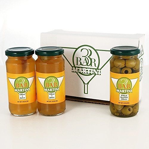 3bar classic dirty martini party pack of 8 fl oz jars, two jars dirty martini for sale