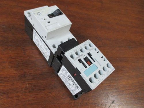 Siemens 3rt1015-1bb41 contactor control relay &amp; 3rv1011-1fa10 motor starter prot for sale