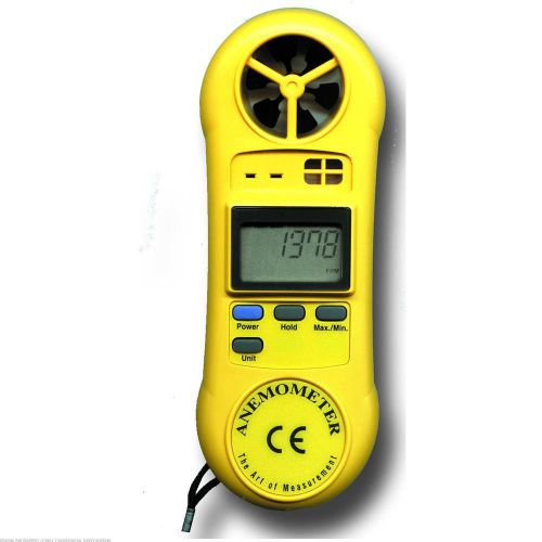 Mini Air Flow Meter W/ Temperature