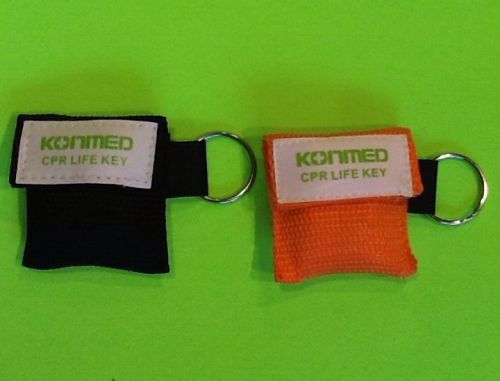 2 cpr face masks face shields key chains one way valve cpr first aid paramedic for sale