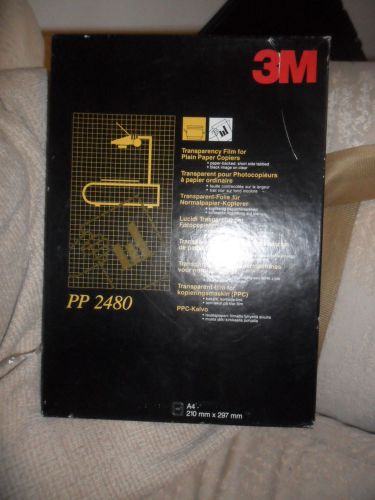 3M Transparency Film for Most paper copiers. 50 sheets. A4.pp 2480