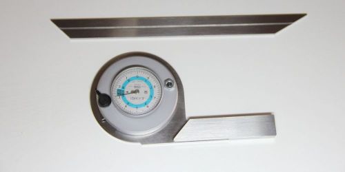 TESA EAC Angle Protractor with Dial, 4 x 90 Degree Measuring Range, 200mm