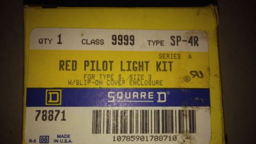 SQUARE D 9999 SP-4R NEW IN BOX RED PILOT LIGHT KIT SEE PICS #B42