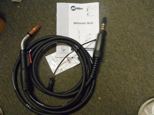 Miller 169598 mig welding gun torch stinger m-25 15 ft for sale