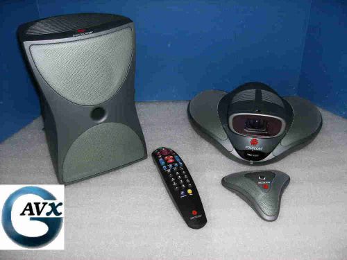 Polycom vsx 5000 &amp; subwoofer +90d wrnty,  mic, remote, cables: 2200-22550-001 for sale