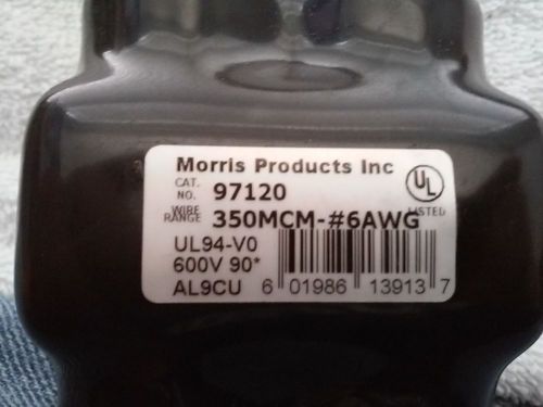 Qy 3 new morris  97120 dual entry insulated large wire splice (usually $30 each) for sale