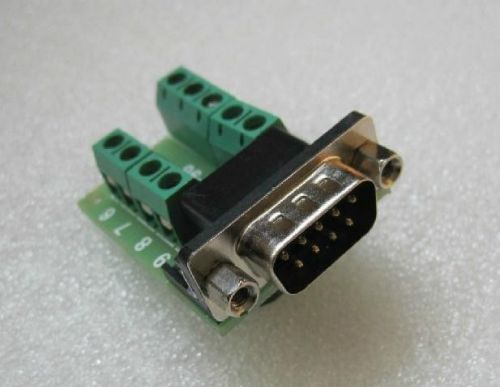 2PCS RS232 to Terminal DB9 male adapter signals Terminal module