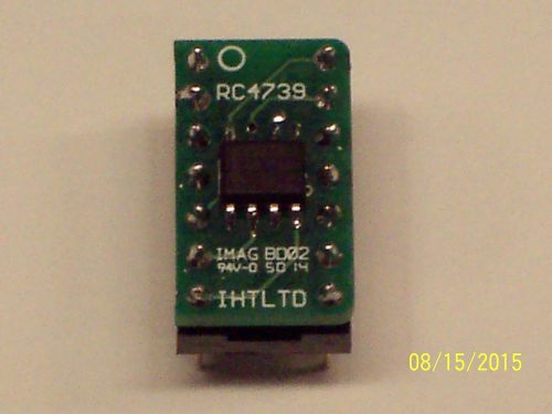 RC4739 uA739 MC1303 Drop In DIP Board Ultra Low Noise OP AMP NE5532 Upgrade