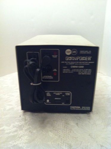 Rare Tripp Lite OMNIPOWER OMNI-1200 Line Voltage Regulator and Battery Backup