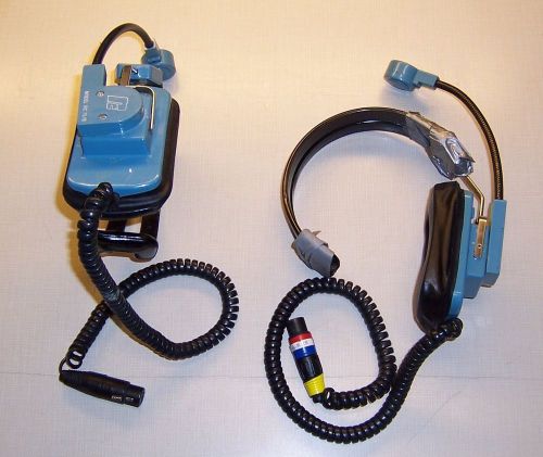 RC model RC-75/B Headset/Microphone Pair4 pin XLR, From ClearCom Intercom System