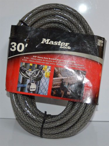 Master Lock 30 ft. Heavy Duty Vinyl Coated Galvanized Steel Braided Cable - New