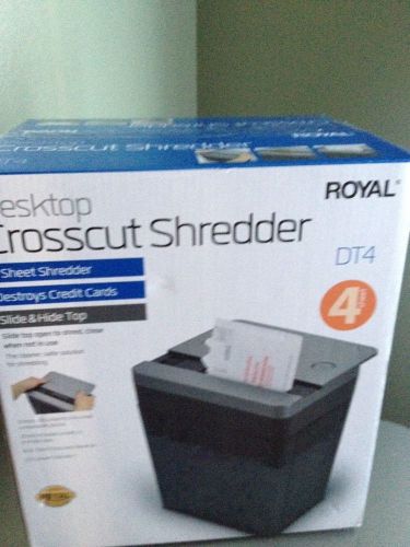 Royal Desktop Crosscut Shredder New In Bob