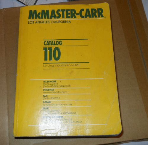 Used McMaster Carr Catalog 110