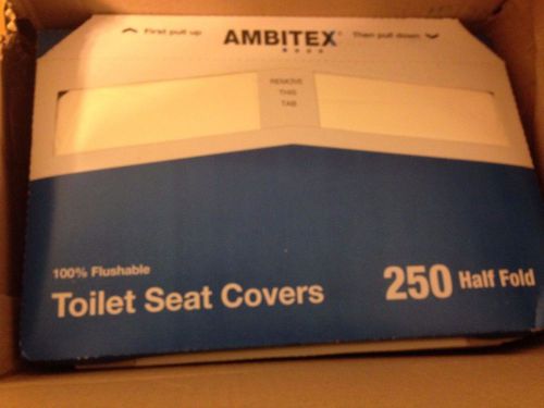 Ambitex Paper Toilet Seat Covers Packages of 250