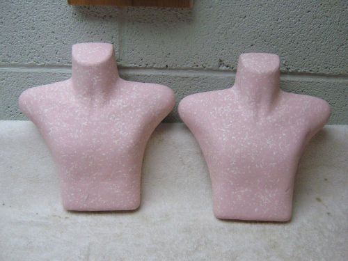 Vintage Pink Necklace / Pendant Display Mannequin Bust by Formoselle