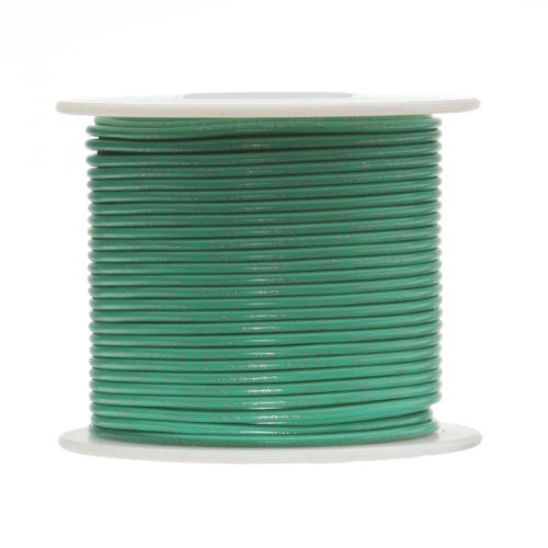 28 AWG Gauge Stranded Hook Up Wire Green 250 ft 0.0126&#034; UL1007 300 Volts