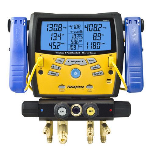 Fieldpiece  sman460, 4 port wireless digital manifold w/ micron gauge for sale