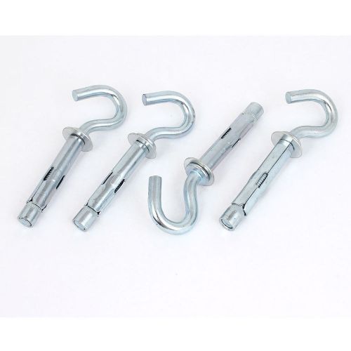 4 Pcs M8x55mm C Type Shield Hook Bolts Expansion Sleeve Anchors 4&#034; Length