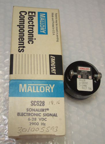 NEW--MALLORY  SC628 SONALERT ELECTRONIC SIGNAL  6--28 VDC, 2900 HZ
