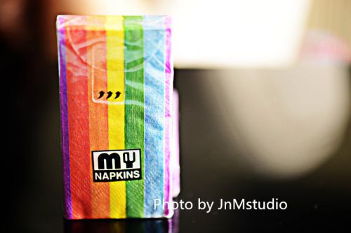 10 sheets LGBT Gay Lesbian wedding Rainbow colors tissue