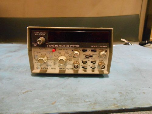 HP 5300B MEASURING SYSTEM W/ HP 5308A 75 MHZ TIMER/COUNTER