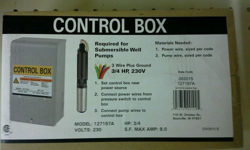 Lot of Four 3/4HP 230V Control Boxes For Submersible Well Pump