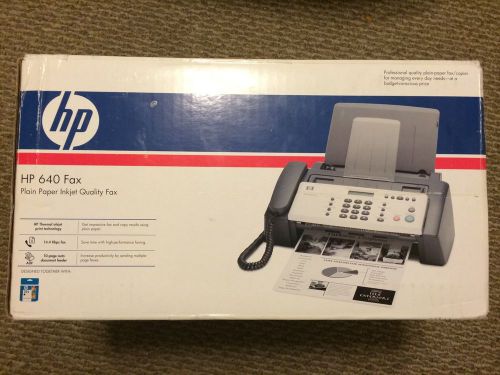 Hp 640 Fax New