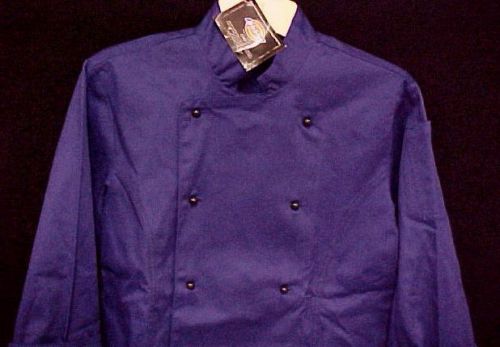 Dickies Economy Purple Double Breasted Stud Buttons Chef Jacket Large New
