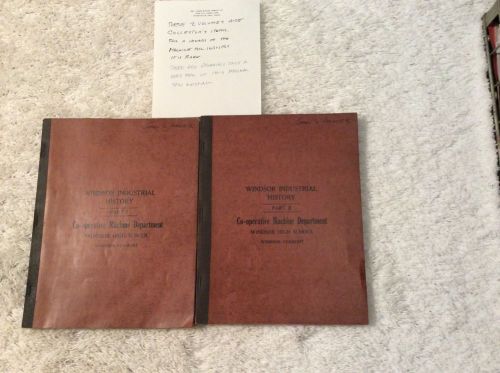 RARE 1922-Two Volume Set-Windsor Industrial History by Guy Hubbard