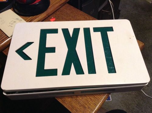 Green exit sign. new. for sale