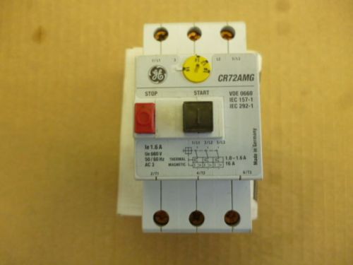 GE Manual Motor Controller CR72AMG Amp 1.0 - 1.6
