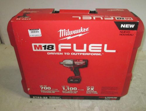 Milwaukee m18 fuel 1/2&#034; high torque impact wrench 2763-22 for sale