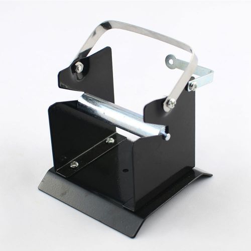Black metal solder spool wire stand holder with reel spindle new for sale