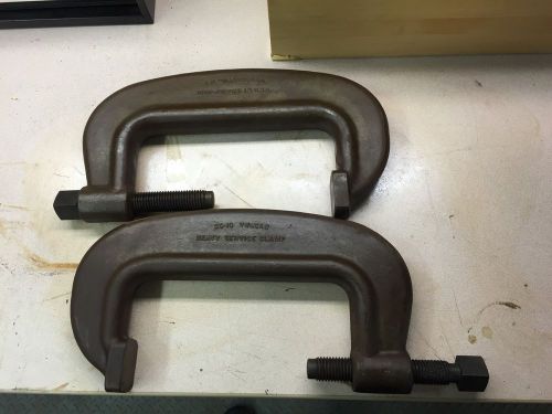 Two J.H. Williams Cc-10 Heavy Service Clamps Bridge Clamps 10&#034; Opening