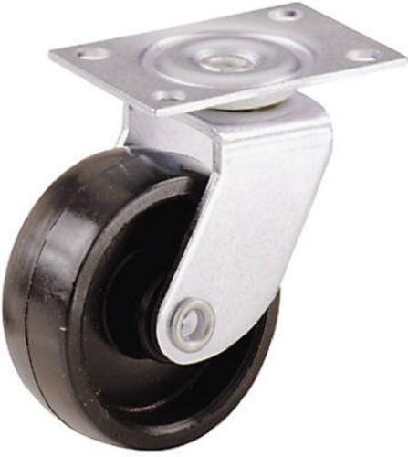 Shepherd 2pk, 1-1/4&#034; Black Wheel Swivel Plate Caster 19556