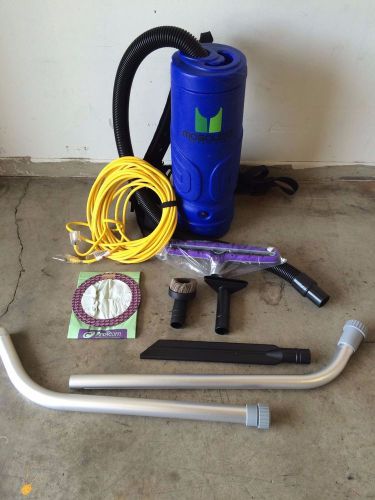 Mosquito super hepa backpack vacuum w/ brand new tools - 10 quart, blue for sale