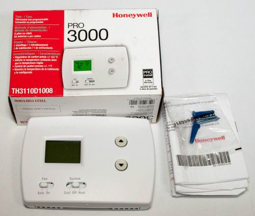 Honeywell TH3110D1008 Pro 3000 Thermostat White Non Programmable