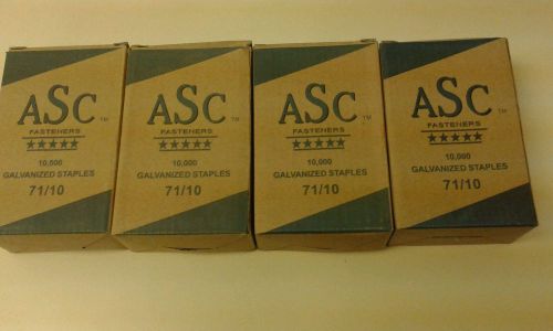 40,000 ASC Fasteners 3/8&#034; x 3/8&#034; Galvanized Staples 71/10