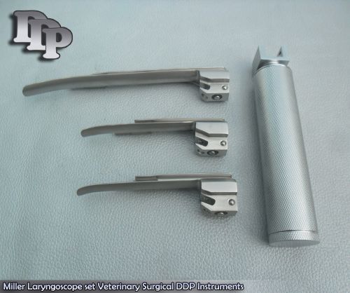 Miller Laryngoscope set Veterinary Surgical DDP Instruments