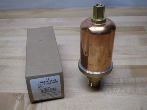 Hoffman water vent  1/2&#034; x 3/4&#034;  # 401488  new  nos for sale