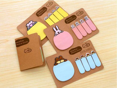 New Cute Funny Animal Sticker Paste Bookmark Point Marker Memo Sticky Notes 2016