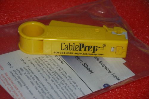 Cable prep tool strip tool cpt-6590ts prep rg6 &amp; rg59 tri-sheild catv satv dish for sale