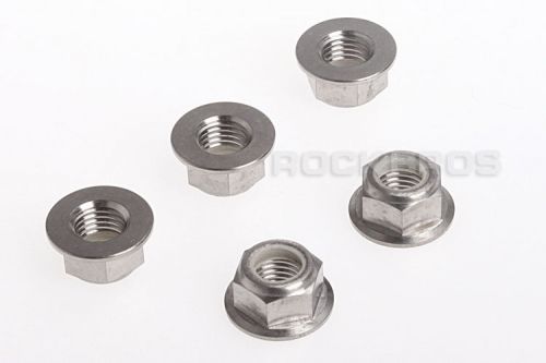Rockbros titanium ti honda/suzuki/yamaha,(m10x1.0)sprocket flange lock nut,5pcs for sale