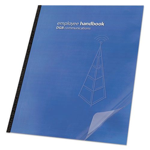 Clear View Presentation Binding System Cover, 11-1/4 x 8-3/4, Clear, 25/Pack