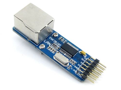ENC28J60 controller connect MCU to ethernet network SPI serial interface Board