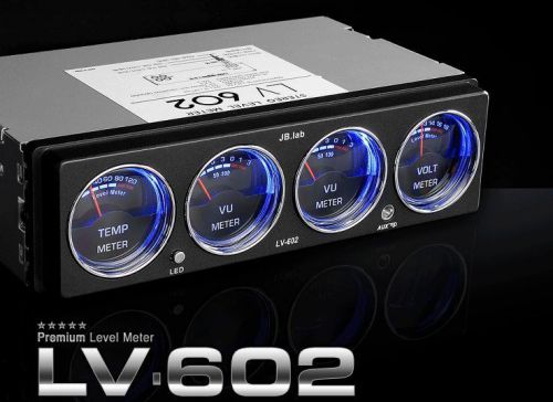 JB.Lab Car Audio Analog Level Meter - Voltage Temperature Dual LED Made In Korea